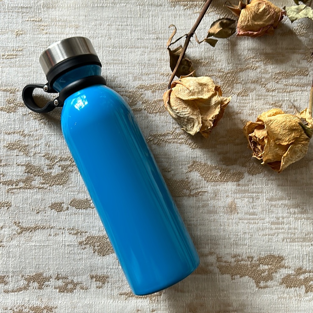 20.9 oz Stainless Steel Bottle. NWT. Blue. Double Wall thermal. Copper vacuum.